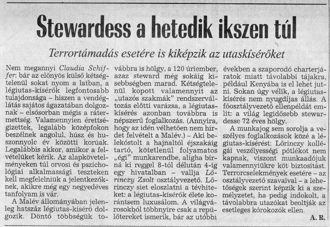 C237. Stewardess...