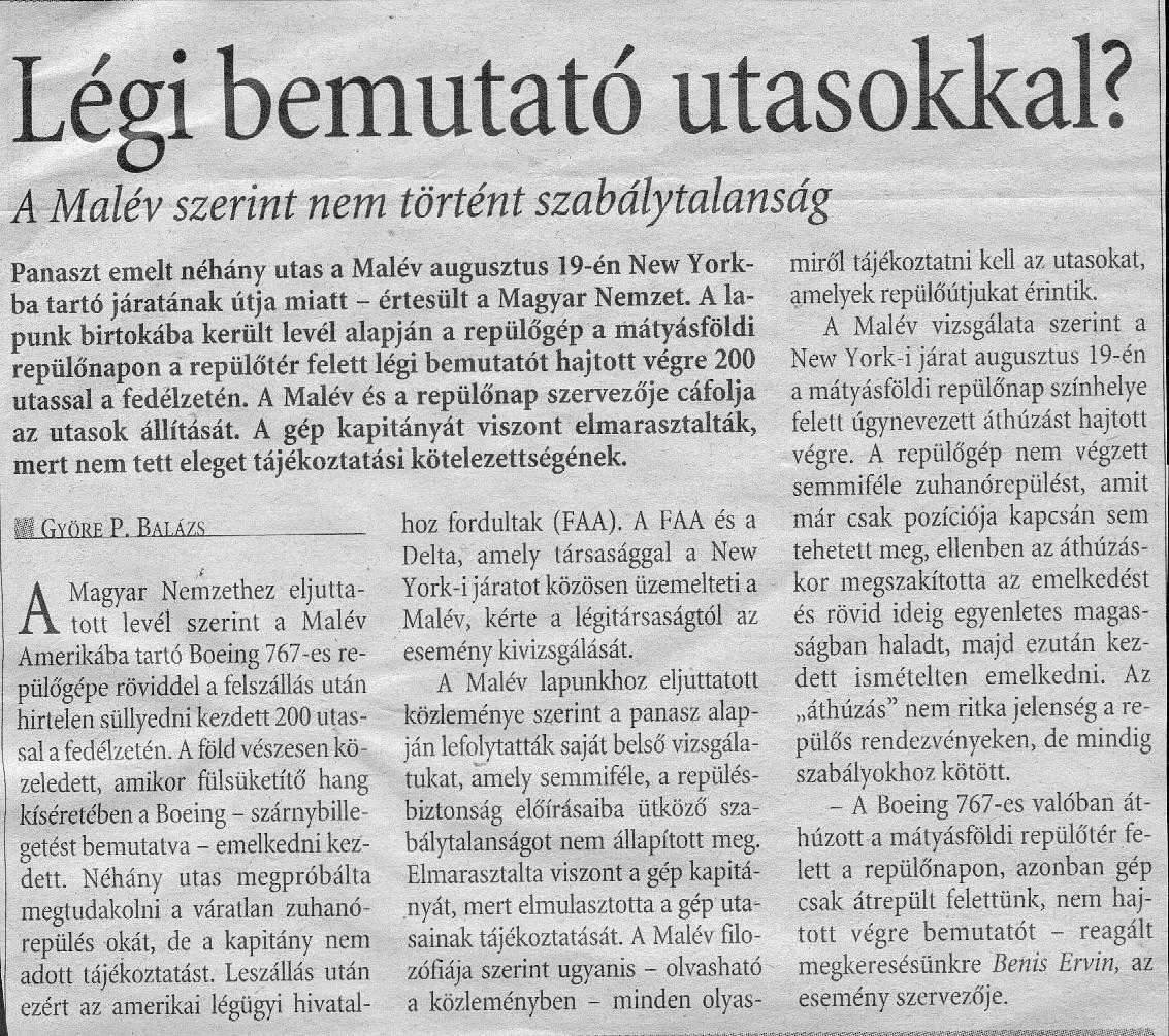 C291. Legibemutato utasokkal