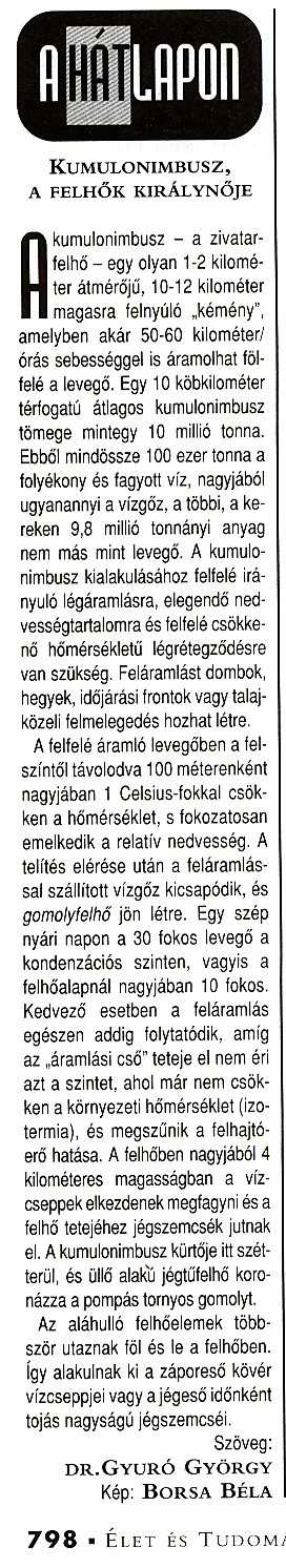 Kumulonimbusz szoveg