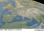 Mediterrán ciklon szél- és felhőképek - 2010.05.15-16.