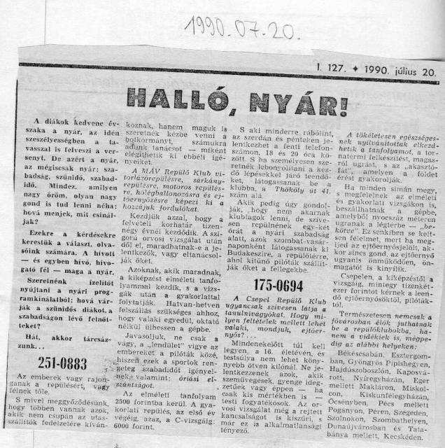 C89-90.060. Nyari programajanlo