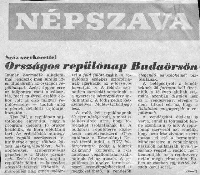 C89-90.065. Budaors repnap