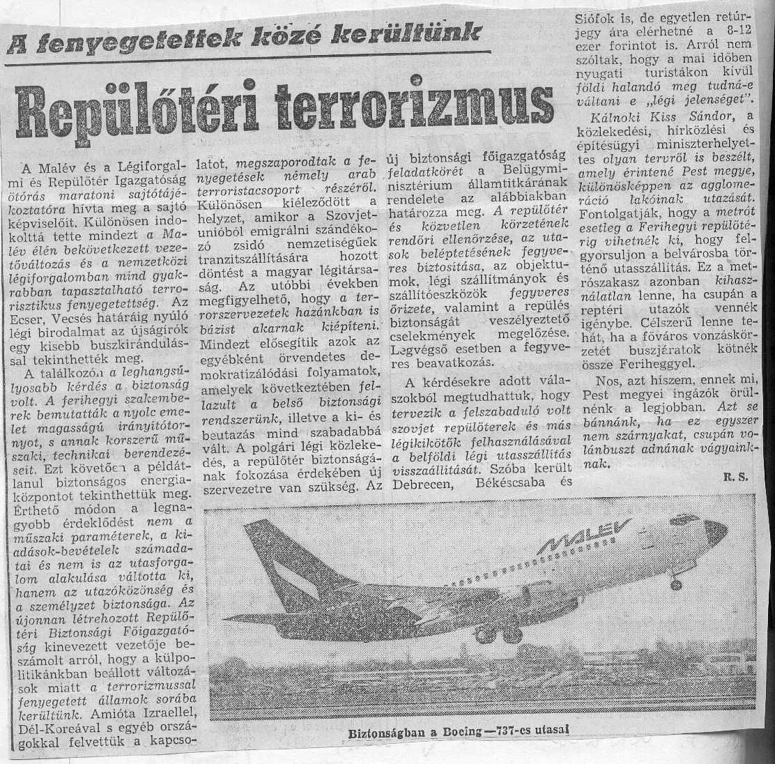 C89-90.090. Repuloteri terrorizmus